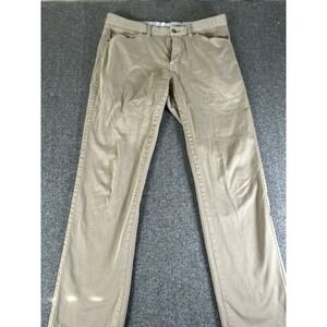 Peter Millar Signature Ob39 Five Pocket Pants Chino Gray Men 34x31 Classic Fit